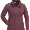 Pinewood Gabriella Gebreid Fleece Vest Dames Plum Melange (586) -Sport Verkoop 1ffe55754c18f08ffa830ca807581339f46e57f1