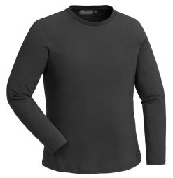 Pinewood Peached Long Sleeve Shirt Dames Smoke Black (437)