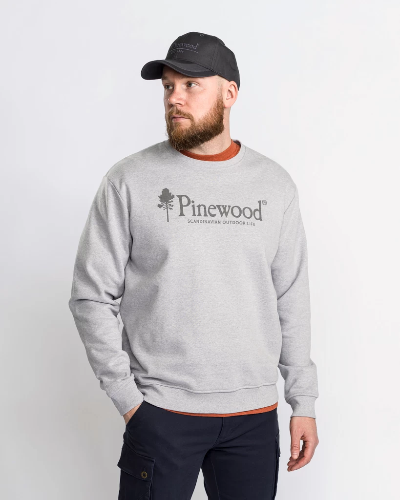 Pinewood Sunnaryd Sweater Katoen Heren Grijs (454) 4 Pinewood Sunnaryd Sweater Katoen Heren Grijs (454) - Afbeelding 2