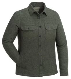 Pinewood Varnamo OVERSHIRT Donker Groen Mix Dames (142)