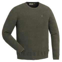 Pinewood Crewneck Knitted Sweater Heren Groen Melange (116)