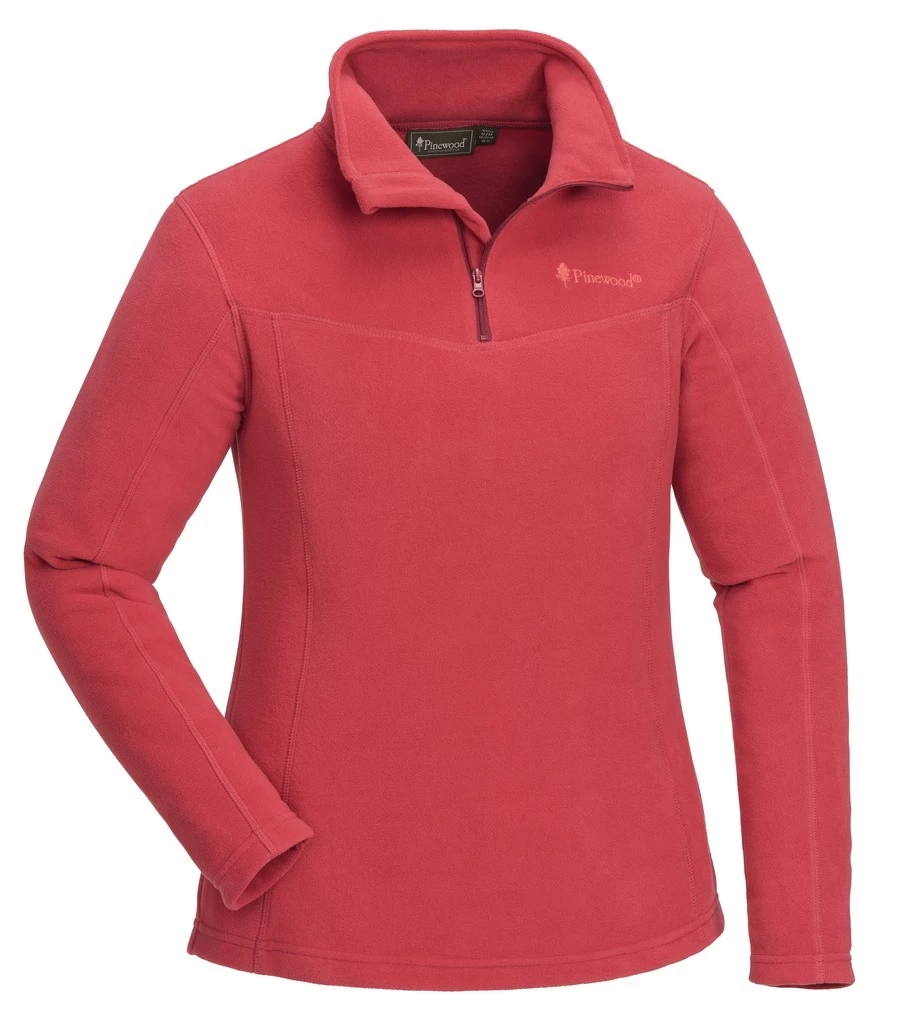 Pinewood Tiveden Fleece Sweater Dames Raspberry Red (587) 3 Pinewood Tiveden Fleece Sweater Dames Raspberry Red (587)