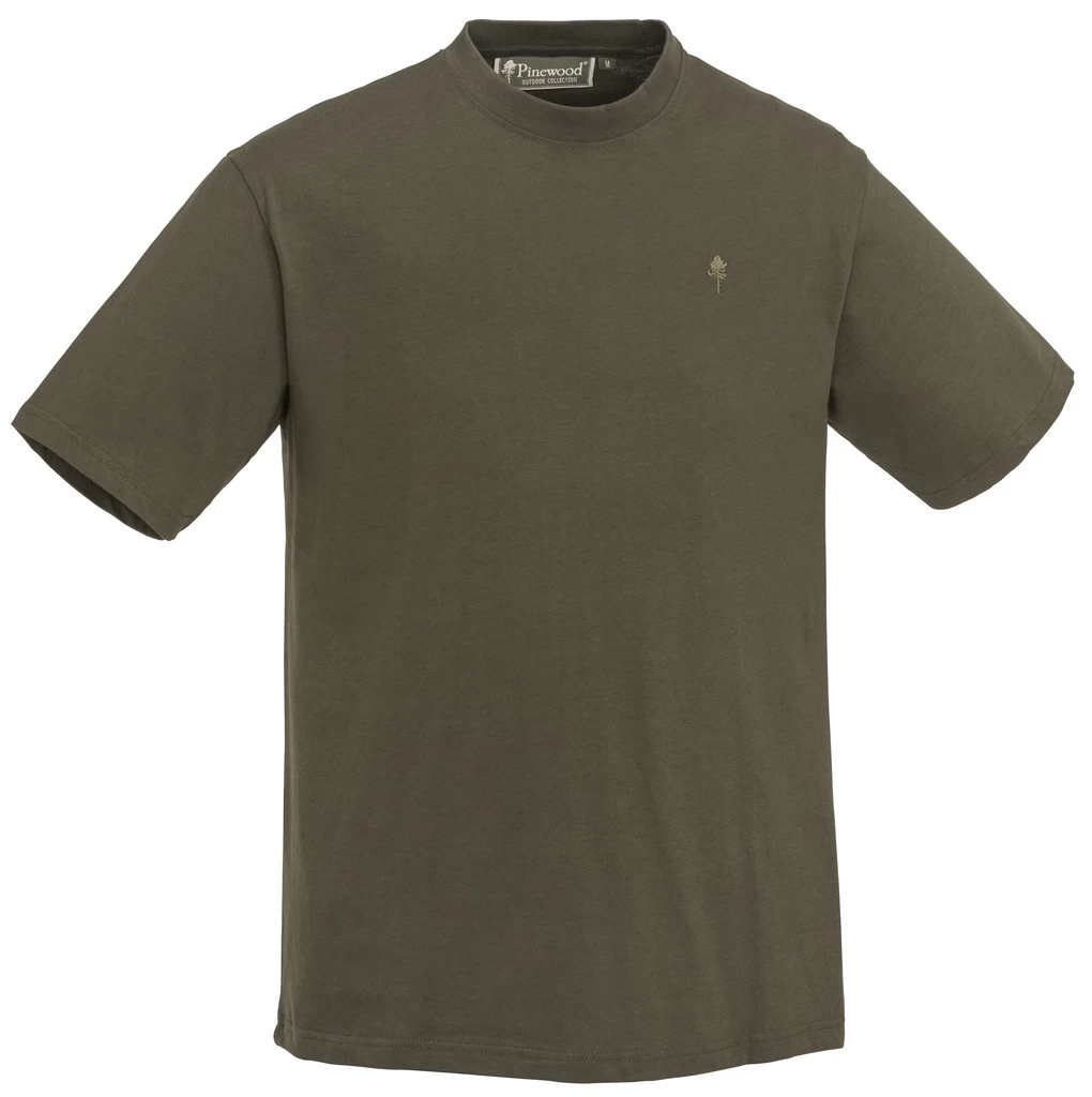 Pinewood T-Shirt Heren 3-pack Groen/Bruin/Khaki 6 Pinewood T-Shirt Heren 3-pack Groen/Bruin/Khaki - Afbeelding 4