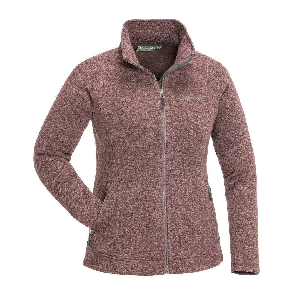Pinewood Gabriella Gebreid Fleece Vest Dames Marron Rose Melange (800) 3 Pinewood Gabriella Gebreid Fleece Vest Dames Marron Rose Melange (800)