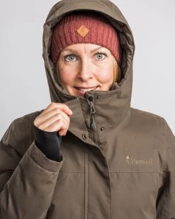 Pinewood Varnamo Gevoerde Dames Winterjas Earth Bruin (206) -Sport Verkoop 57aa88796dbd5ec5598b3499248b18d28f24544f