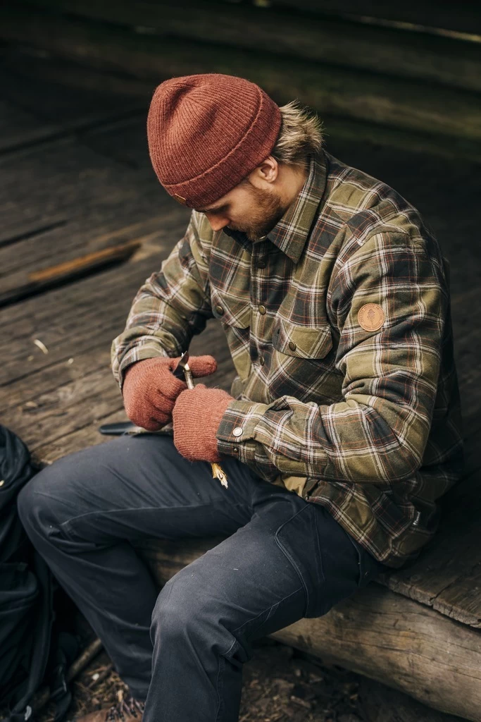 Pinewood Handschoen Knitted Wool 5-FINGER GLOVE Rusty Pink Melange (594) 4 Pinewood Handschoen Knitted Wool 5-FINGER GLOVE Rusty Pink Melange (594) - Afbeelding 2