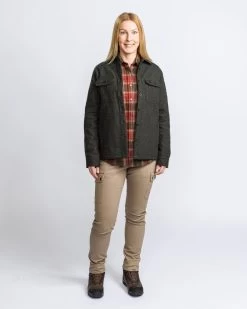 Pinewood Varnamo OVERSHIRT Donker Groen Mix Dames (142) -Sport Verkoop 5e3738ff659d59203f37d210bf9256efb132c66d