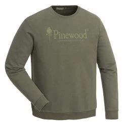Pinewood Sunnaryd Sweater Katoen Heren Groen (100)