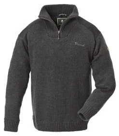 Pinewood Hurricane Sweater Met Membraam Antraciet Melange (423)