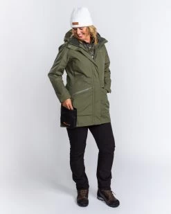Pinewood Wilda Parka Dames Jas Mosgroen (135) -Sport Verkoop 8c72ecabb8f429faeb16cc6053961cfeb39acb27