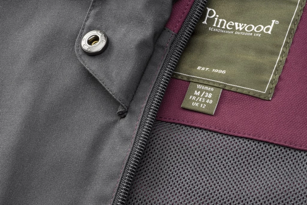 Pinewood Finnveden Hybrid Dames Jas Plum / Donker Antraciet (582) 11 Pinewood Finnveden Hybrid Dames Jas Plum / Donker Antraciet (582) - Afbeelding 9