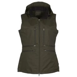 Pinewood Hondensport Windblocker Vest Dames Mosgroen (135)