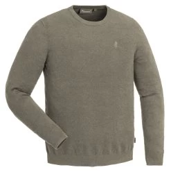 Pinewood Crewneck Knitted Sweater Heren Mole Bruin Melange (234)