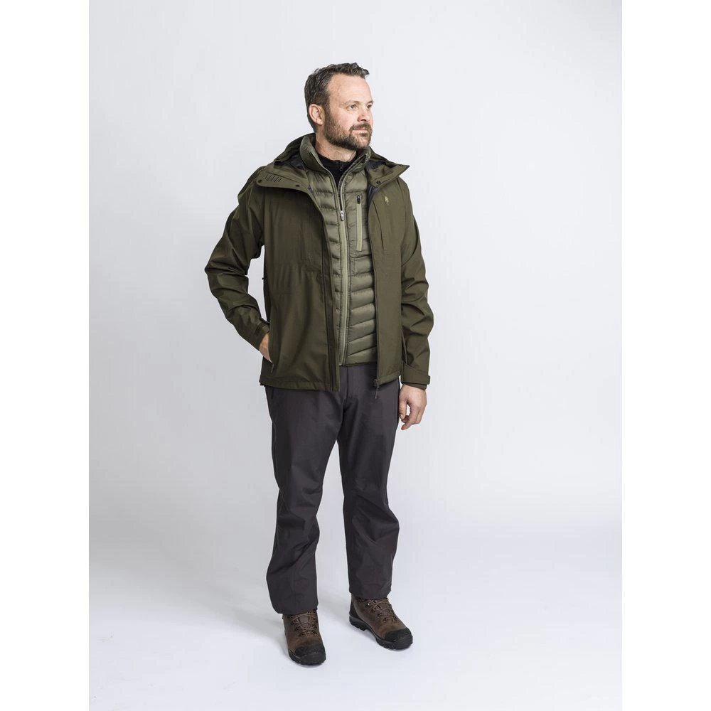 Pinewood Abisko/Telluz 3L Heren Jas Mosgroen (135) 4 Pinewood Abisko/Telluz 3L Heren Jas Mosgroen (135) - Afbeelding 2