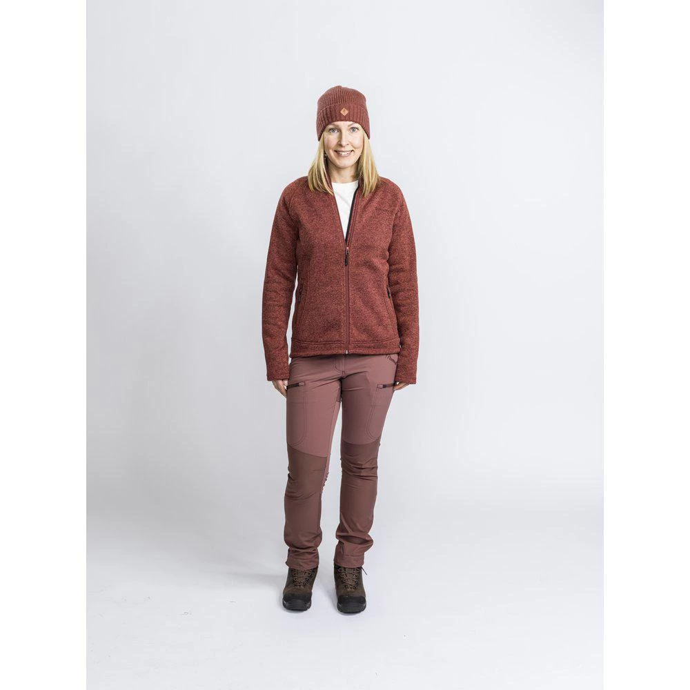 Pinewood Gabriella Gebreid Fleece Vest Dames Marron Rose Melange (800) 4 Pinewood Gabriella Gebreid Fleece Vest Dames Marron Rose Melange (800) - Afbeelding 2