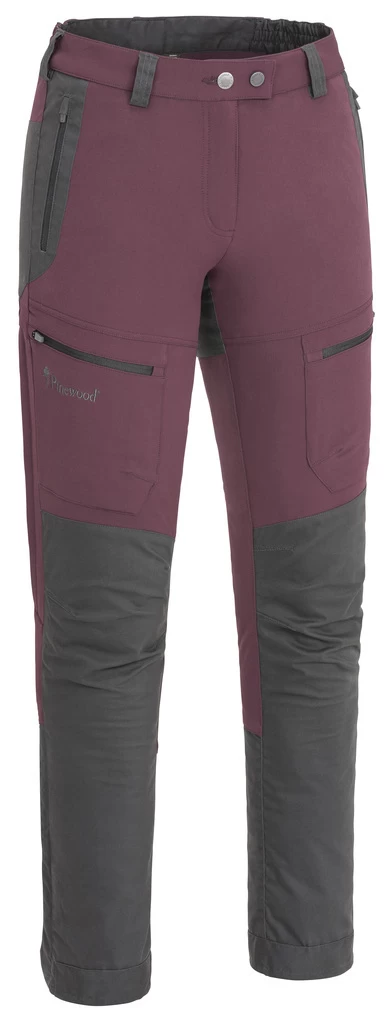 Pinewood Finnveden Hybrid Broek Dames Plum / Antraciet (582) 3 Pinewood Finnveden Hybrid Broek Dames Plum / Antraciet (582)