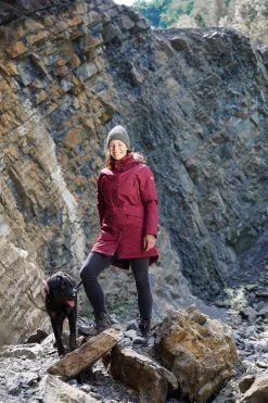 Owney Comoda Winter Parka Dames Bordeaux Rood -Sport Verkoop b20ac07e9379ddf562d38ff9ba5c60133315a6b5