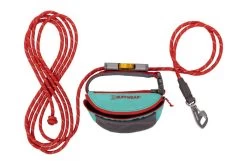 Ruffwear Hitch Hiker Leash Aurora Teal/ Red Current