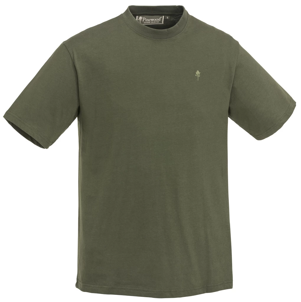Pinewood T-Shirt Heren 3-pack Groen/Bruin/Khaki 4 Pinewood T-Shirt Heren 3-pack Groen/Bruin/Khaki - Afbeelding 2