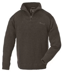 Pinewood Hurricane Sweater Met Membraam Bruin Melange (207)