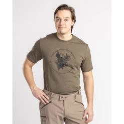 Pinewood Moose T-Shirt Heren Olijfgroen (107) -Sport Verkoop d430b6093a1a0025e832b8d32d1b6cc41f4a8b46