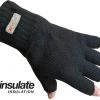 Thinsulate Handschoenen Gebreid Insulation 40 Gram Zonder Vingertoppen Zwart