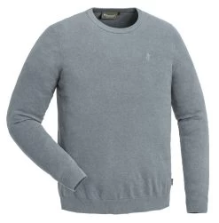 Pinewood Crewneck Knitted Sweater Heren Blue Storm Melange (364)