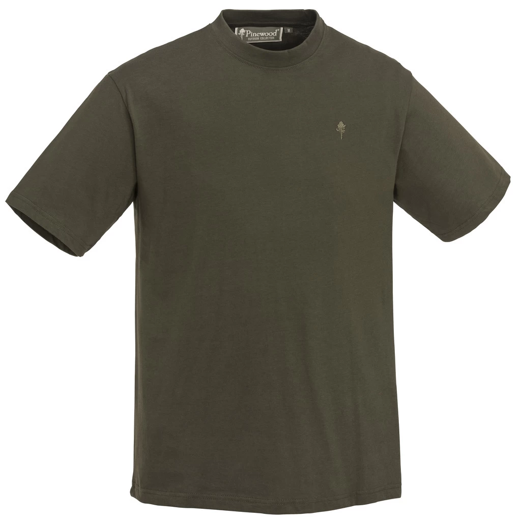 Pinewood T-Shirt Heren 3-pack Groen/Bruin/Khaki 5 Pinewood T-Shirt Heren 3-pack Groen/Bruin/Khaki - Afbeelding 3