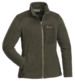 Pinewood Wildmark Membraan Fleece Jas/Vest Dames Suede Bruin (242) (waterdicht)