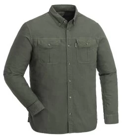 Pinewood Varnamo Oxford Shirt Heren Mosgroen (135)